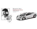 True Scale Miniatures TSM14SS1 MC LAREN F1 XP-3 AUTOGRAFATA DA GORDON MURRAY ED.LIM.PCS 300 1:43 Modellino