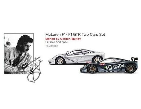 True Scale Miniatures TSM14SS2 MC LAREN F1/F1 GTR N.5 AUTOGRAFATA DA GORDON MURRAY ED.LIM.PCS 300 1:43 Modellino