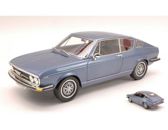 KK Scale KK180001 AUDI 100 COUPE' S 1970 BLUE MET.LIMITED 500 PCS 1:18 Modellino