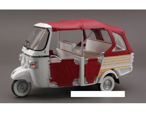 Italeri IT68008 APE CALESSINO BIANCO/BORDEAUX 1:18 Modellino