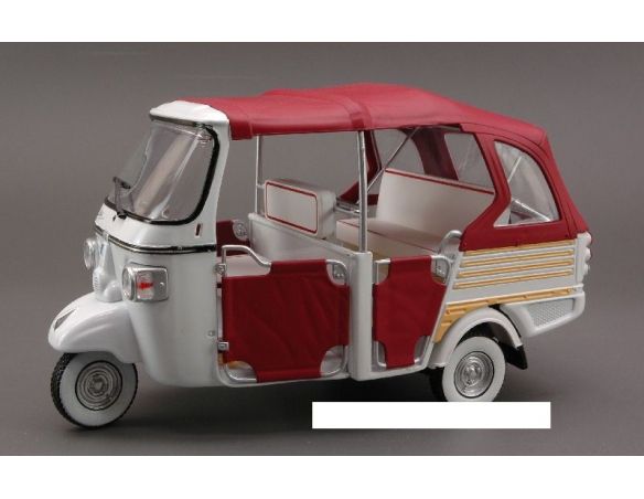 Italeri IT68008 APE CALESSINO BIANCO/BORDEAUX 1:18 Modellino