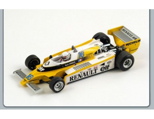 Spark Model S1758 RENAULT R.ARNOUX 1980 N.16 WINNER BRAZILIAN GP 1:43 Modellino