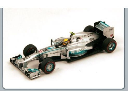 Spark Model S3056 MERCEDES F1 W04 L.HAMILTON 2013 N.10 5th AUSTRALIAN GP 1:43 Modellino