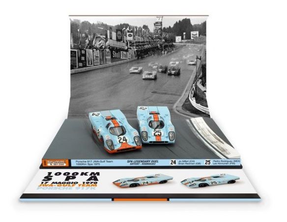 Brumm BMAS60 PORSCHE 917K N.24 (WINNER) N.25 1000 KM SPA 1970 1:43 Modellino