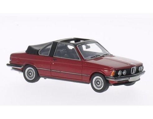 Neo Scale Models NEO43289 BMW E21 320 BAUR CONVERTIBLE 1979 MET.DARK RED 1:43 Modellino