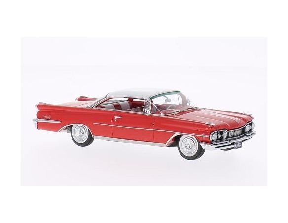 Neo Scale Models NEO46035 OLDSMOBILE NINETY-EIGHT HARDTOP 1959 RED/WHITE 1:43 Modellino