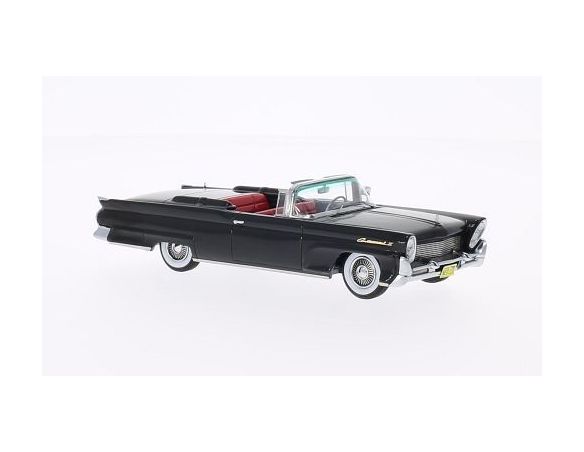 Neo Scale Models NEO46110 LINCOLN CONTINENTAL MARK III CONVERTIBLE 1958 BLACK 1:43 Modellino