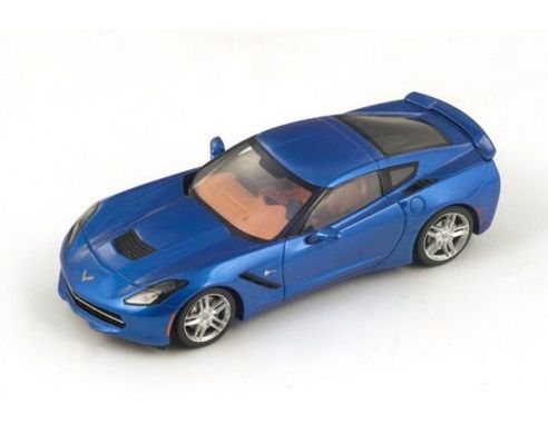 Spark Model S2973 CHEVROLET CORVETTE C7 2014 METALLIC BLUE 1:43 Modellino
