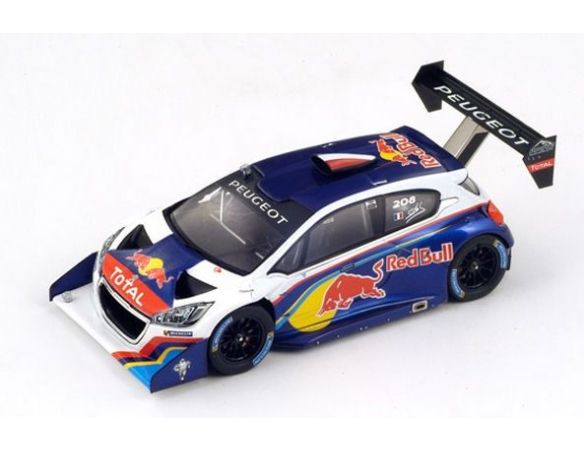Spark Model S43PP13 PEUGEOT 08 T16 WINNER PIKES PEAK 2013 S.LOEB RECORD TIME 8'13''878 1:43 Modellino