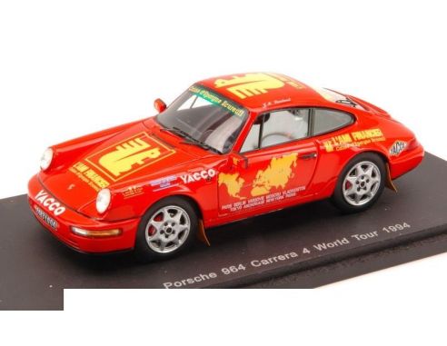 Spark Model S1373 PORSCHE 964 CARRERA 4 WORLD TOUR 1994 1:43 Modellino