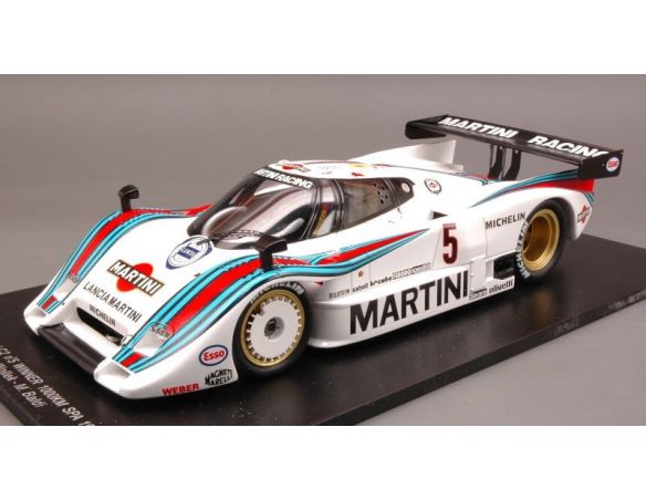 Spark Model S18SB001 LANCIA LC2 MARTINI N.5 WINNER 1000 Km SPA 1985 BALDI-WOLLEK LIM.750 1:18 Modellino