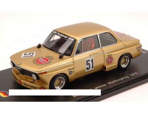 Spark Model SG041 BMW N.51 WINNER NURBURGRING 1976 J.OBERMORSER LIM.500 1:43 Modellino