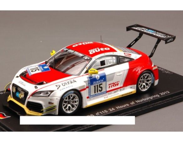 Spark Model SG074 AUDI TT-RS N.115 24h NURBURGRING 2012 SAURMA-OSIEKA-SCHMID-WASSERT.1:43 Modellino