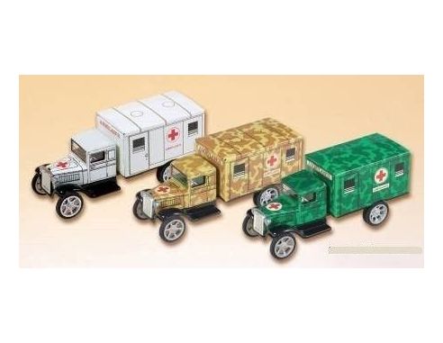 Die Blechfabrik 0605 CAMION HAWKEYE AMBULANZA BIANCO Modellino