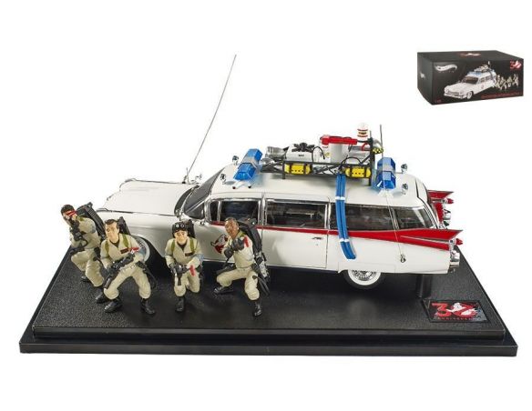 Hot Wheels HWBLY25 ECTO-1 GHOSTBUSTERS 30th ANNIVERSARY 1:18 Modellino