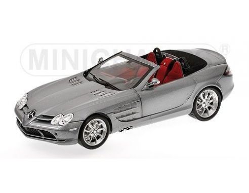 Minichamps PM100037131 MERCEDES SLR MC LAREN ROADSTER 2007 GREY METALLIC 1:18 Modellino