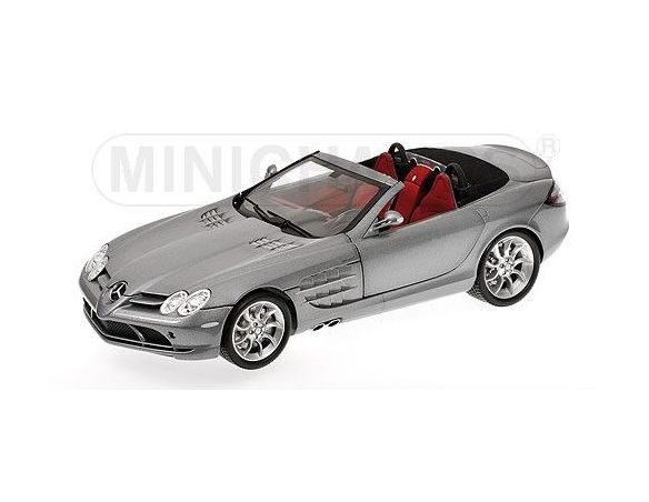Minichamps PM100037131 MERCEDES SLR MC LAREN ROADSTER 2007 GREY METALLIC 1:18 Modellino