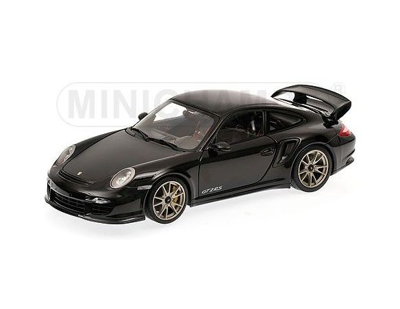 Minichamps PM100069401 PORSCHE 911 997 II GT2 RS 2011 BLACK WITH SILVER WHEELS 1:18 Modellino