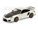 MINICHAMPS 100069406 PORSCHE 911 997 II GT2 RS 2011 WHITE WITH GOLD WHEELS Modellino