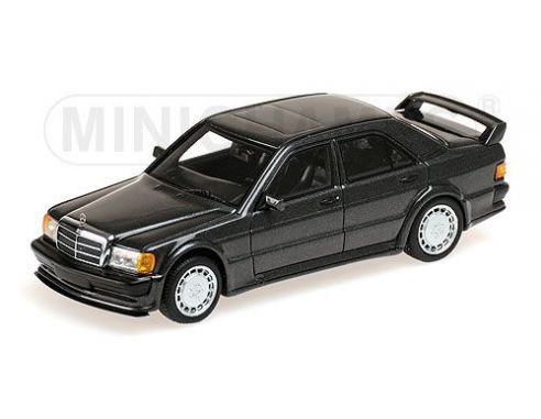 Minichamps PM437032000 MERCEDES 190 EVO 1 (W201) 1990 GUN GREY METALLIC 1:43 Modellino