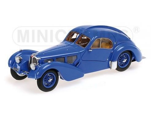 Minichamps PM437110325 BUGATTI TYPE 557SC ATLANTIC 1938 BLUE 1:43 Modellino