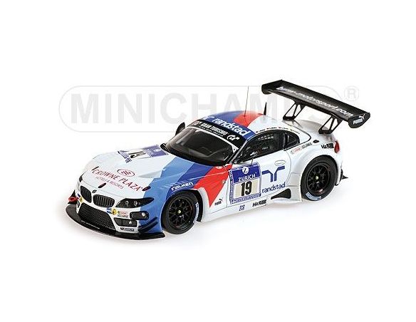 MINICHAMPS 437132419 BMW Z4 GT3 TEAM SCHUBERT MULLER ALZEN FARFUS 24H NURBURGRING 2013 Modellino