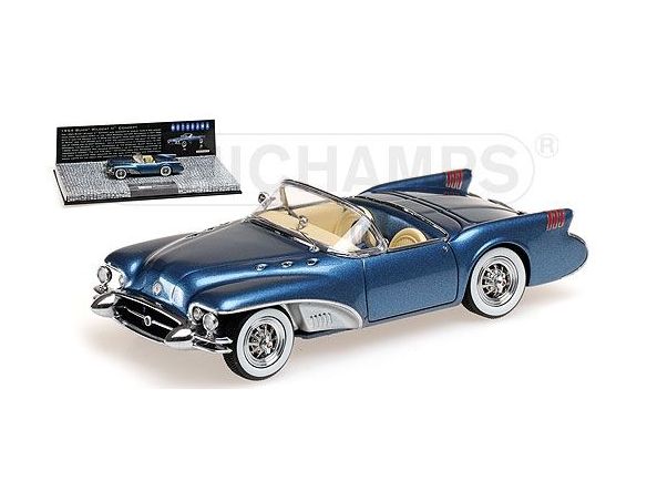Minichamps PM437141220 BUICK WILDCAT II 1954 BLUE 1:43 Modellino