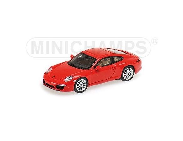 Minichamps PM877060220 PORSCHE 911 991 CARRERA S 2011 RED 1:87 Modellino