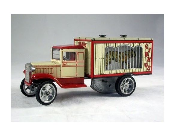 Die Blechfabrik 596 CAMION CIRCO GABBIA DI ANIMALI Modellino
