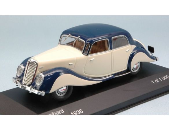 White Box WB089 PANHARD DYNAMIC 1936 CREAM/BLUE 1:43 Modellino