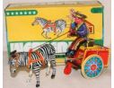 Die Blechfabrik 852 CARROZZA CON UNA ZEBRA GALOPPO Modellino
