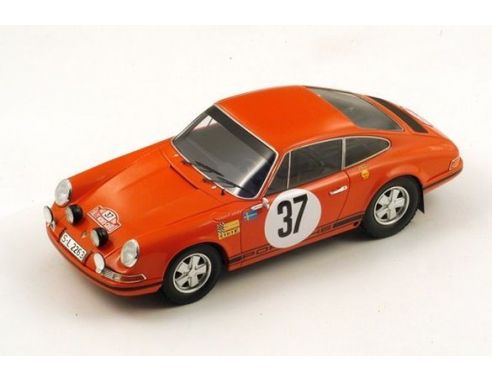 Spark Model S18080 PORSCHE 911 N.37 WINNER MONTE CARLO RALLY 1969 B.WALDEGARD-H.LARS 1:18 Modellino
