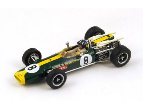 Spark Model S2144 LOTUS 43 BRM G.HILL 1967 N.8 RETIRED (ACCIDENT) SOUTH AFRICAN GP 1:43 Modellino