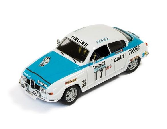 Ixo model RAC233 SAAB 96 V4 N.17 13th RAC RALLY 1974 RAINIO-LETHO 1:43 Modellino