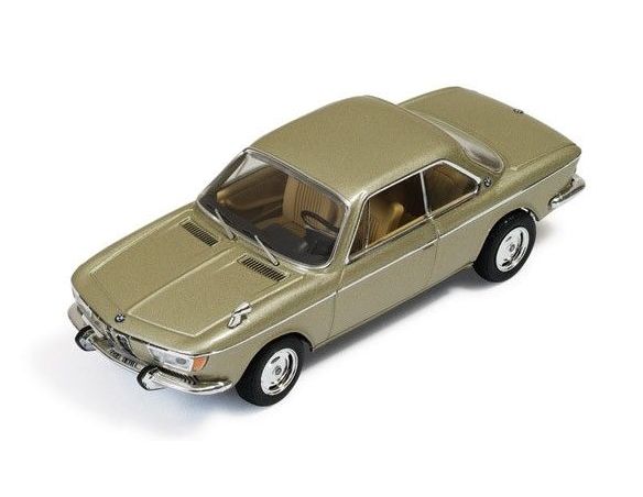 Ixo model CLC256 BMW 2000 CS 1966 METALLIC CHAMPAGNE 1:43 Modellino