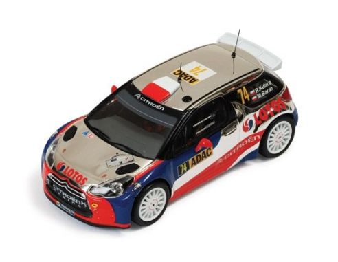 Ixo model RAM539 CITROEN DS3 N.74 5th GERMANY 2013 R.KUBICA-M.BARAN 1:43 Modellino