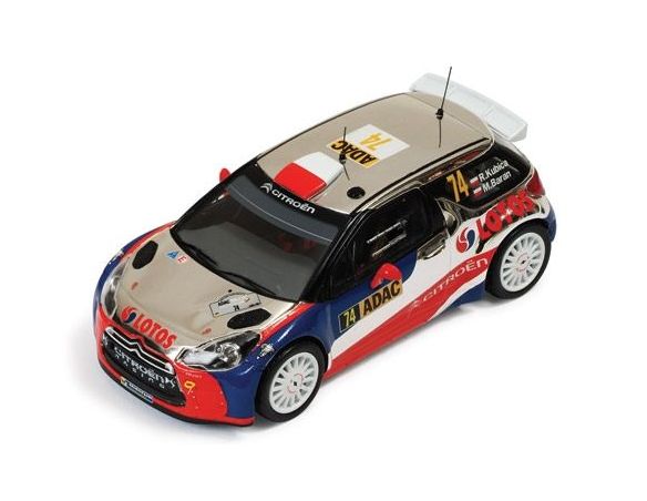 Ixo model RAM539 CITROEN DS3 N.74 5th GERMANY 2013 R.KUBICA-M.BARAN 1:43 Modellino