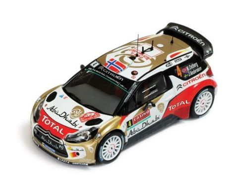 Ixo model RAM566 CITROEN DS3 WRC N.4 4th MONTE CARLO 21014 M.OSTBERG-J.ANDERSSON 1:43 Modellino