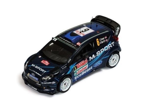 Ixo model RAM567 FORD FIESTA RS WRC N.6 6th MONTE CARLO 2014 E.EVANS-D.BARRITT 1:43 Modellino