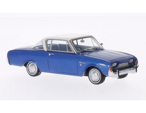 Neo Scale Models NEO46200 FORD TAUNUS 17M P3 COUPE' 1957 METALLIC BLUE/WHITE 1:43 Modellino
