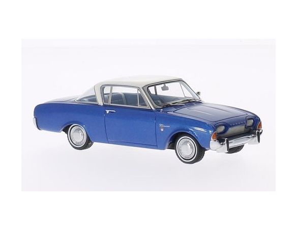 Neo Scale Models NEO46200 FORD TAUNUS 17M P3 COUPE' 1957 METALLIC BLUE/WHITE 1:43 Modellino