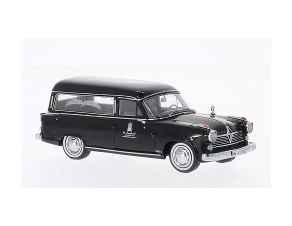 Neo Scale Models NEO49520 BORGWARD HANSA 2400 RAPPOLD HEARSES BLACK 1:43 Modellino