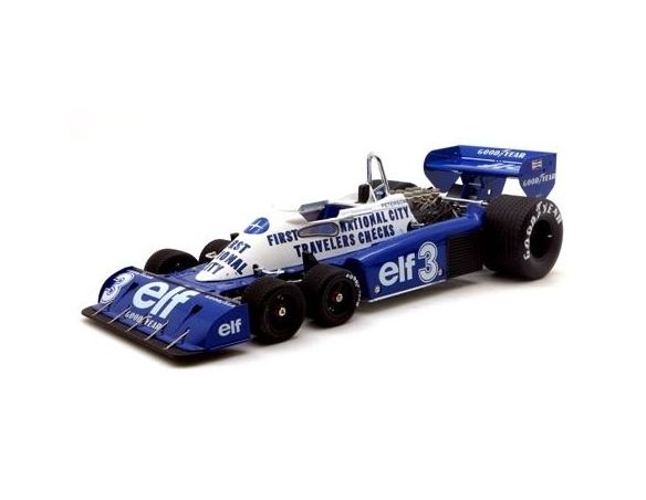 True Scale Miniatures TSM141808 TYRRELL P34 R.PETERSON 1977 N.3 3rd BELGIAN GP 1:18 Modellino