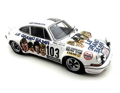 True Scale Miniatures TSM124358 PORSCHE 911 RS 2.7 N.103 GRAND BAZAR T.DE FRANCE LES CHARLOTS 1973 1:43 Modellino