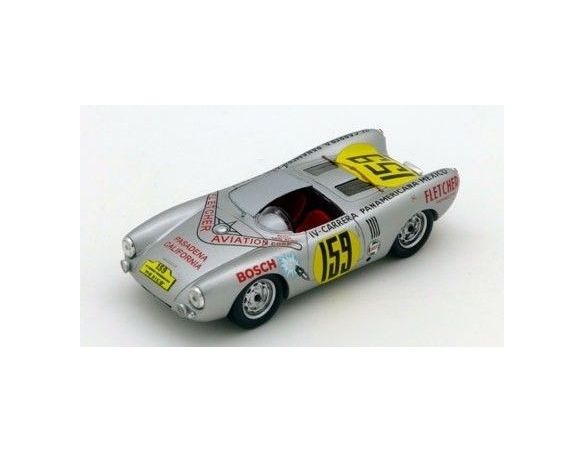 True Scale Miniatures TSM124357 PORSCHE 550 COUPE' N.159 RETIRED CARRERA PANAMERICANA 1953 K.KLING 1:43 Modellino