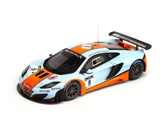 True Scale Miniatures TSM134331 MC LAREN MP4-12C GT3 N.9 GULF SPA 2012 1:43 Modellino