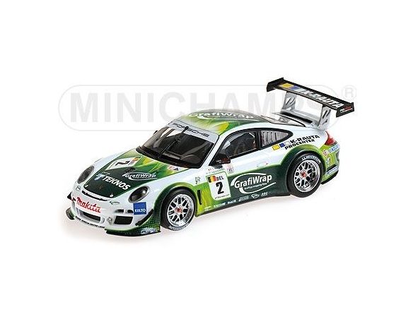 MINICHAMPS 400118902 PORSCHE 911 GT3 R PROSPEED COMPETITION LAPPALAINEN HEYLEN FIA GT3 EUROPEAN CHAMPIONSHIP 2011 Modellino
