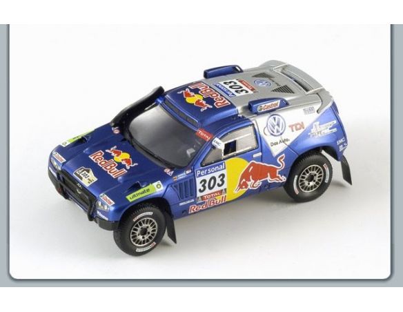 Spark Model S0826 VW TOUAREG N.303 WINNER DAKAR B.AIRES-VALPARAISO 2010 C.SAINZ 1:43 Modellino