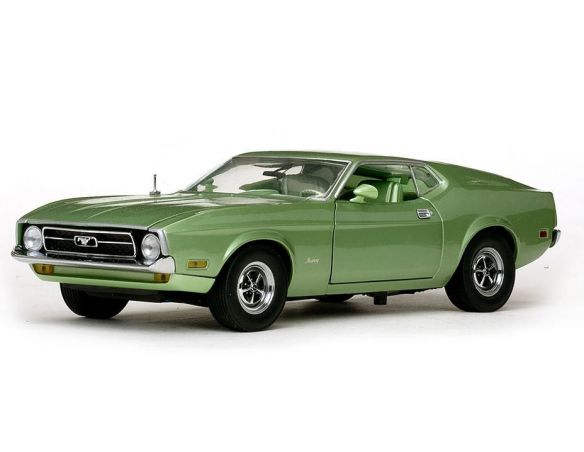 SunStar SS3620 FORD MUSTANG SPORTROOF 1971 MEDIUM GREEN 1:18 Modellino