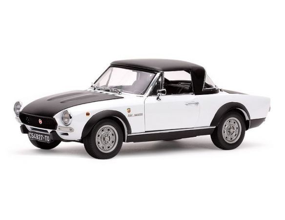 SunStar SS4927 FIAT 124 SPIDER CSA 1972 WHITE 1:18 Modellino